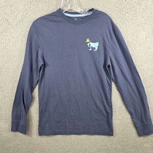 Goat USA OG Long Sleeve Navy Logo Tee Size  XS